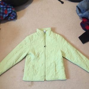 green jacket
